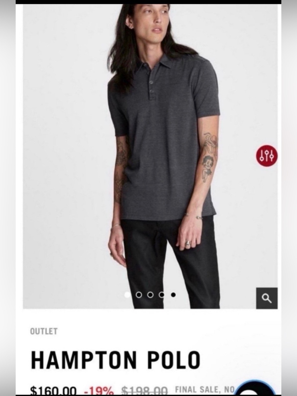 Men’s John Varvatos Polo Short-Sleeve Shirt - (Size M)